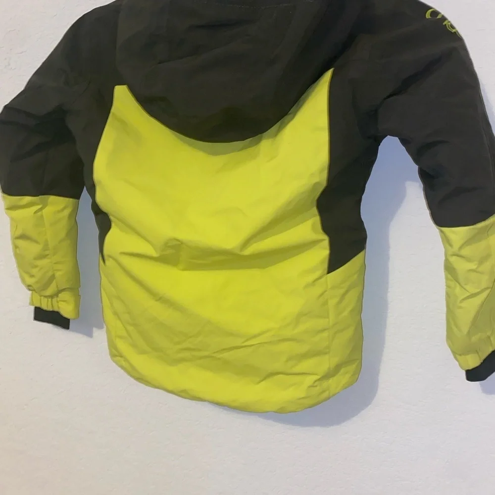 Rossignol Juniors Insulated Waterproof Olive Green Yellow Ski Gorpcore Jacket 8